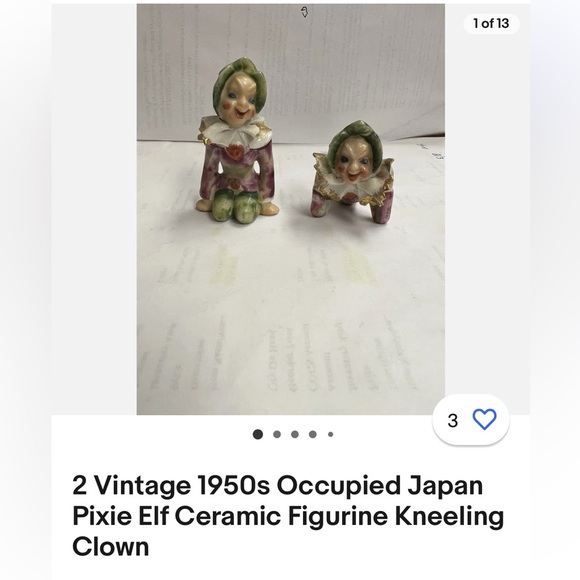 Mid century ceramic pixie - Picture 8 of 9